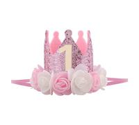 WNV 1st Birthday Gift for Boys & Girls, First Birthday Decorations - Cute Lion Hat & Crown for One Year Olds