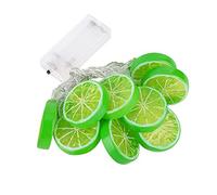 Wnvivi 1.5m Fruit String Light,10LED Lemon and Lime Shaped String Lights,Christmas String Lights for Indoor Outdoor Holiday Party Decoration(lime)