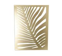Wnvivi Gold Palm Leaves Wall Sculpture,Modern Minimalist Hanging Palm Leaf Metal Wall Art Decor,Gold Leaves Hanging Wall Decor for Living Room Decor