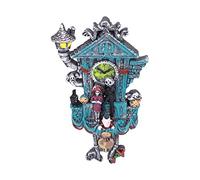 Wnvivi Halloween Wall Clock,Mini Resin Nightmare Christmas Cuckoo Clock,Wall Hanging Cuckoo Clock for Nightmare Before Christmas Decor