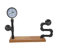 Wnvivi Industrial Style Floating Shelves,Wall Hanging Water Pipe Wooden Storage Rack,Wall Storage Display Stand for Living Room Bathroom