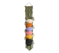 Wnvivi Macrame Hat Hangers,Over The Door Hanging Hat Racks for Baseball Caps,Macrame Hat Organizer Holder,Decorative Hat Rack for Wall (100cm)