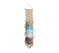 Wnvivi Macrame Hat Hangers,Over The Door Hanging Hat Racks for Baseball Caps,Macrame Hat Organizer Holder,Decorative Hat Rack for Wall (90cm)