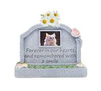 Wnvivi Mini Pet Memorial Stones,Pet Grave Markers,Cat Dog Grave Marker Pet Monument,Pet Memorial Stone for Loss of Dog (C)