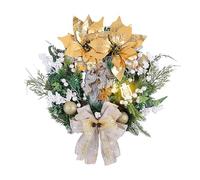 Wnvivi Prelit Nativity Wreath,50cm Christmas Wreath for Front Door,Artificial Christmas Jesus Wreath with Lights,Gold Holy Family Wreath Christmas Decorations