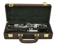 WNWN New Eb 17 Keys Professional Clarinet Ebony wood Clarinet silver plated key E flat Sweet Tone Professional Clarinet (Color : Army Green)