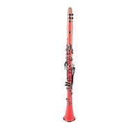 WNWN Pink ABS Clarinet Bb Cupronickel Plated Nickel 17 Key With Cleaning Cloth Gloves Screwdriver Woodwind Instrument Professional Clarinet