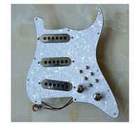 WNWN Prewired Vintage Tri-Sonic Alnico Pickups Single Cut Converter 1 Set Guitar Wiring Harness Loaded Pickguard (Color : 1 set white pearl)