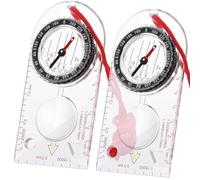 WNXBFO 2PCS Compass, Compass Hiking, Compasses Adjustable Declination Waterproof for Expedition Map Reading, Navigation, Orienteering and Survival
