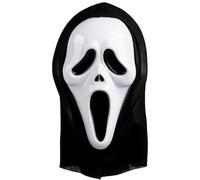 WNXBFO Ghostface Mask, Scream Mask for Halloween, Horror Cosplay Costume Accessory, Ghost Face Mask for Adults and Teens, 28x20 cm Vintage Style Mask for Parties and Movie Nights