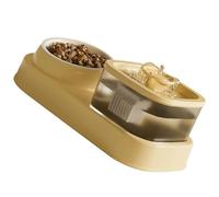 WNXGNHO 2 in 1 Pet Drinking Fountain Automatic Circulating Water Dispenser Automatic Water Source for Small Pets Feeding Bowls for Dogs