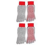 WNXGNHO 2 Pairs Outdoor Ready Five Finger Hiking Socks Anti Slip Barefoot Grounding Socks Comfort for Active Lifestyles Five Finger Socks