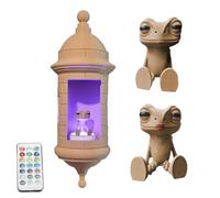 WNXGNHO Castles Tower Shape Wall Mounted Lamp LED Night Lamp Remote Operations with Frogs Texture for Elegant Decors Hall Light