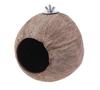WNXGNHO Natural Coconut for Shell Bird House 4.3 Inch Diameter 2.4in Opening for Pet Bird Parakeet Finch Sparrow Breeding Anti-B Toys African Grey for Small Parrots for Large Birds Conure Macaw Parts