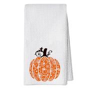 WNXGNHO Seasonal Halloweens Kitchen Cloth Cotton Fabric Blend Checkered Designs Decorative Dish Rag for Fall Time Halloween Absorbent Towels