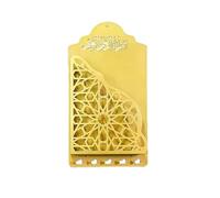 WNXGNHO Wall Mounted Metal Storage Shelf Quran Book Holder with Hanger Hook for Elegant Islamics Art Decoration Arabic Decors