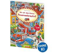 Wo ist das kleine Feuerwehrauto?: Papp-Wimmelbuch für Kinder ab 2 Jahre