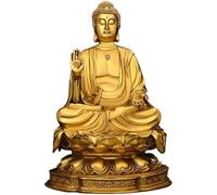 Wo Lai Gou Brass Buddha Statue, Sakyamuni Figurine, Meditating Buddha Sculpture For Home Altar, Zen Decor, And Spiritual Space