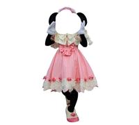 [Wo Wo Merchant] Tokyo DisneySea's Mini Show "Easter in New York" Minnie Style Cosplay Costume, Hat, Shoes