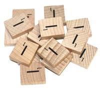 WOA Words of art Wooden Scrabble Tiles Arts Craft Create Personalised Gifts (Letter I, 25 Pack)