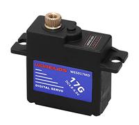WOAEIUOS 17G RC Digital High Torque Waterproof Metal Gear Servo with Servo Horn for 1/18 RC Car, Ducted Plane, Fixed-Wing Robot