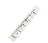 WOAFEY 2 Pcs 3D Metal Plate Creative Badge Stickers for Land Rover Range Rover Sport Discovery Sport Modified Turbo Emblems Decoration Stickers,Silver