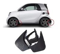 WOAFEY Car Mud Flaps For Smart 451 Fortwo 453 Fortwo Forfour Splash Guards Front Rear Styling Bodywork Accessories Original Black With Screw Nail Installation,Fortwo 09-14