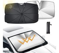 WOAFEY for Porsche Cayman 2013-2016 Car Windshield Sun Shade Umbrella, Car Front Windshield Sunshade Sun Shade UV Protector for Car Foldable Protector with Car Sunshade Cover,S
