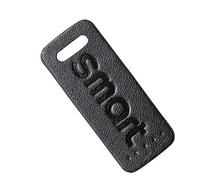 WOAFEY Seat Belt Holder Badge Leather Cover Driver Seat Neck Protector for Smart 453 Fortwo Forfour,Black