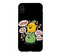 Woah We're Half Way There Woah Lemon On A Pear Funny Fruit Case for iPhone XS Max