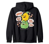 Woah We're Half Way There Woah Lemon On A Pear Funny Fruit Zip Hoodie