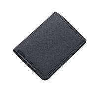 Woaikeyu Fashion ID Short Wallet Hasp Canvas Solid Color Men Open Purse Multiple Card Slots Clutch Bag Lunch Bag Insulated Large Cooler Portable Lunch Box, Black, One Size