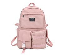Woaikeyu Men Women Students School Season Backpack Leisure Campus Bag Youth Fashion Large Capacity School Bag Luggage Sets with Wheels, Pink, One Size