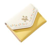 Woaikeyu Women Small Handbag Fashion Splicing Bag Multi-Card Ladies Wallet Clutch Party Clutches for Indian Women, B-yellow, One Size