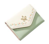Woaikeyu Women Small Handbag Fashion Splicing Bag Multi-Card Ladies Wallet Clutch Party Clutches for Indian Women, B-mint Green, One Size, Stylish