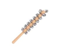 Woalopted Jingle Stick,11.8 Inch Shaker Rattle Percussion Toy,Wooden Handle Music Jingle Bells | for Preschool Class Daycare Play Early Education