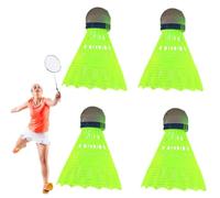 Woalopted LED Shuttlecock, Durable Badminton Shuttlecocks with Lights, Luminous Rebound Badminton for Outdoor Indoor Sports Activities, for Teenagers