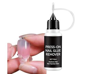 Woalopted Nail Glue Remover for Press ons | 10ml Gentle Manicure Supplies - Fake Nail Removal Agent | for Women Ladies Home Travel Salon Beauty Lovers Enthusiasts Busy Professionals Brides Costume