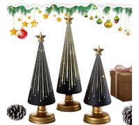 Woalopted Night Starry Christmas Trees - Resin Christmas Tree with Lights,Seasonal Decor for Living Room Bedroom Car School Thanksgiving Holiday Offices Home Apartment Birthday