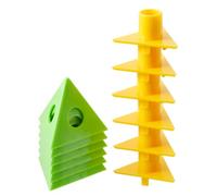 Woalopted Painter's Cone, 6-Piece Triangular Woodwork Tripod, Aid for Artists and DIY Enthusiasts, for Drying Canvas Pictures and Wood for Painting, Crafts