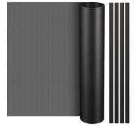 Woanger 1 Pcs 1000 x 300 mm DIY PC Case Dust Filter PC Fan Mesh Filter Floor Vent Cover PVC Dustproof Cover with Magnetic Strip for Computer Chassis Speaker and More, 0.03 Inch Hole, Black