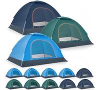 Woanger 10 Pack 2 Person Tents for Homeless, Pop up, Navy Blue Green
