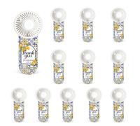 Woanger 12 Pcs Mini Portable Fans Capri Lemon Small Personal Handheld Fan Bulk Battery Operated Lightweight for Guests Wedding Party Supplies Bridal Shower Gifts Travel Camping