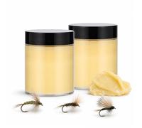 Woanger 2 Bottles 2 oz Fly Tying Wax Kit High Tack Dubbing Wax for Nymphs Streamers Dry Flies Suitable for Fly Fishing and Crafting
