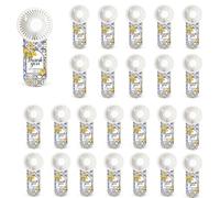Woanger 25 Pcs Mini Portable Fans Capri Lemon Small Personal Handheld Fan Bulk Battery Operated Lightweight for Guests Wedding Party Supplies Bridal Shower Gifts Travel Camping