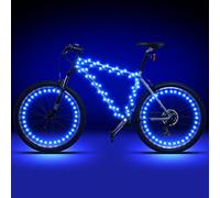 Woanger 3 Pcs LED Bike Lights Bike Frame LED Lights Bright Colorful Bike Frame LED Light Battery Powered Bicycle Accessories Gifts for Riding at Night Adults