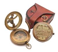 WOANIN Engraved Compass, to My Husband I Love You, Brass Compass Engraved Gifts for Men, Bronze for Men, Romantic Gifts for Him/Her, Keepsake Gifts for Husband (#2 Lovely Husband)