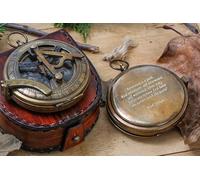 WOANIN Personalized Compass, Engraved Working Sundial Compass, Husband gifts, Couples Gift
