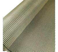 WOATOHO 1000D 3K Yellow Carbon Fiber Mixed Cloth 200gsm, Hybrid H Pattern Carbon Fiber Fabric 20/30/50 * 100cm 1pc(50cmx100cm)