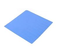 WOATOHO Whole Sheet/10x10Mesh Conductive Silicone Pad, 100mmx100mmx0.5mm Blue Thermal Pad for Power Heating LCD 1pc(White)